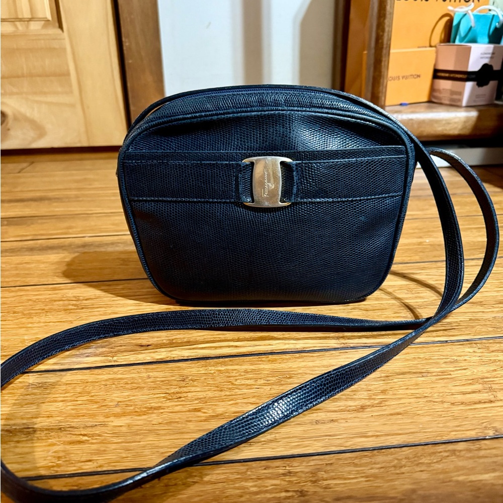 Authentic Elegant Black Crossbody Bag